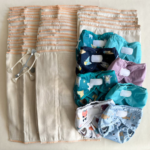 Newborn Diaper Bundle - Prefolds