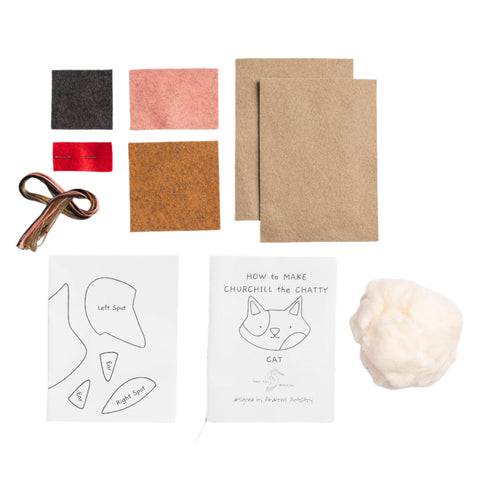 Sewing Kit - Churchill the Chatty Cat