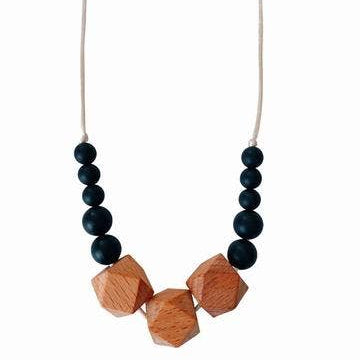 Teething Necklace - Easton Black