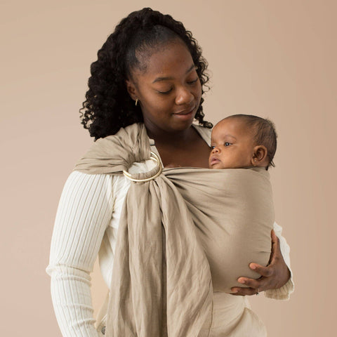Linen Ring Sling - Desert Lark