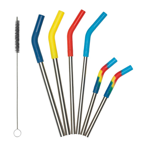 Stainless Steel Straws 6 Pack Combo