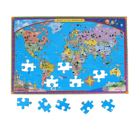 100 Piece Puzzles - World Map