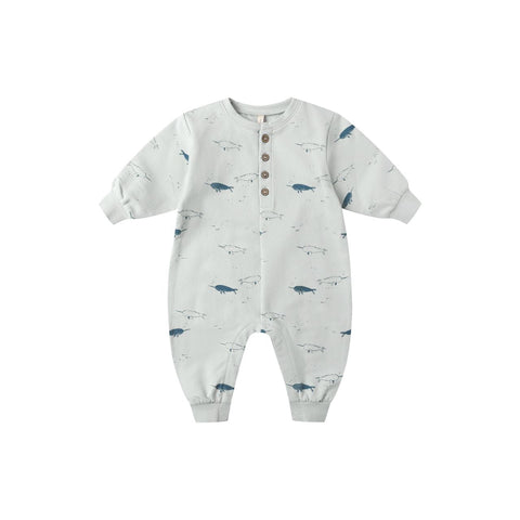 Relaxed Fleece Jumpsuit - Narwhals