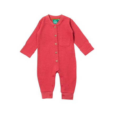 Holly Berry Organic Waffle Playsuit