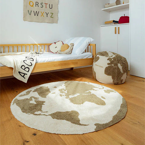 RugCycled Washable Rug - World Map