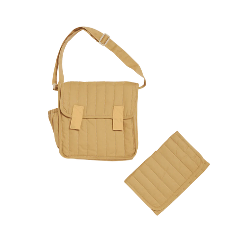 olliella convertible changing bag in honey
