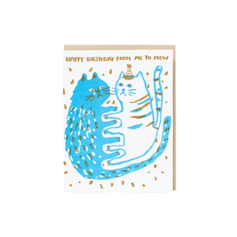 Me to Mew Birthday Card