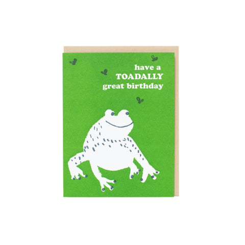 Toadally Great Birthday Card