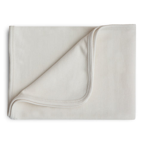 Organic Cotton Ribbed Baby Blanket
