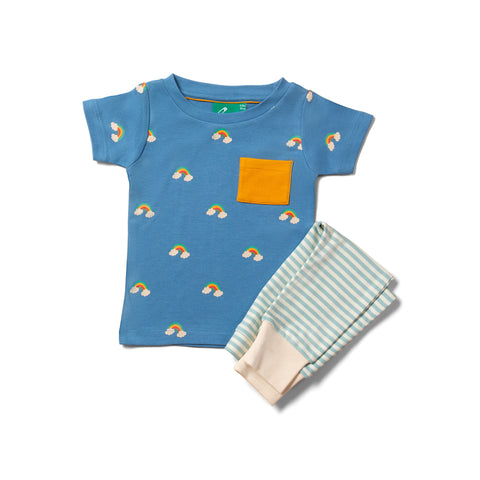 Blue Rainbows Organic T Shirt & Jogger Playset
