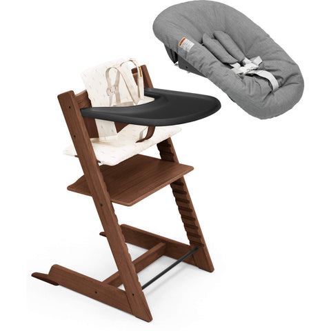 Stokke Tripp Trapp High Chair² with Cushion, Newborn Set + Stokke Tray