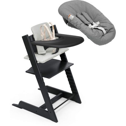 Stokke Tripp Trapp High Chair² with Cushion, Newborn Set + Stokke Tray