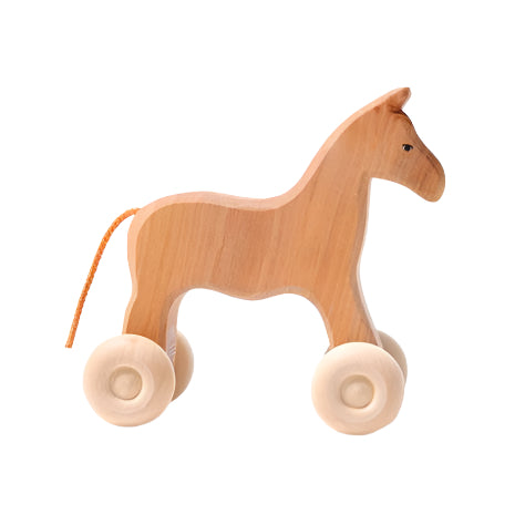 Wooden Horse on Wheels