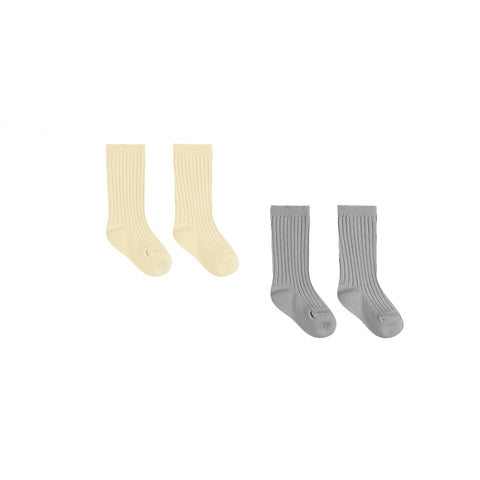 Sock Set - Sky + Yellow