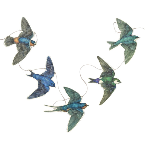 Swallow Illustrated Garland