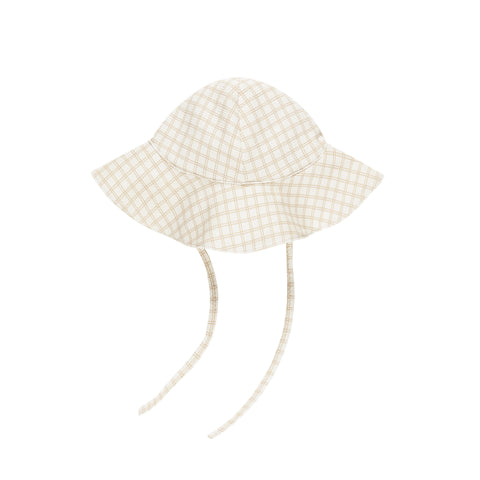Sun Hat - Oat Check
