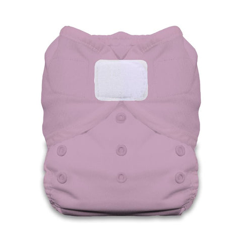 Purple cloth diaper on a white background