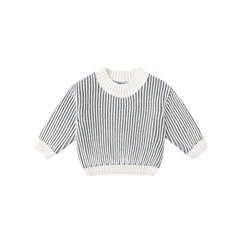 Relaxed Knit Sweater - Ocean