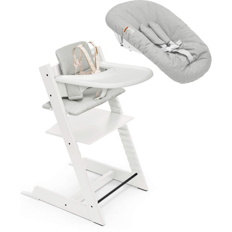 Stokke Tripp Trapp High Chair² with Cushion, Newborn Set + Stokke Tray