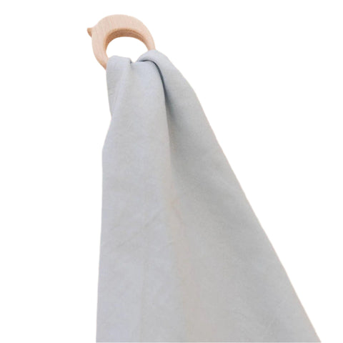 Linen + Maple Ring Teether - Dove