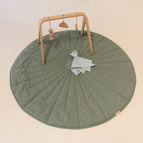 Linen Quilted Playmat - Acadian + Dove