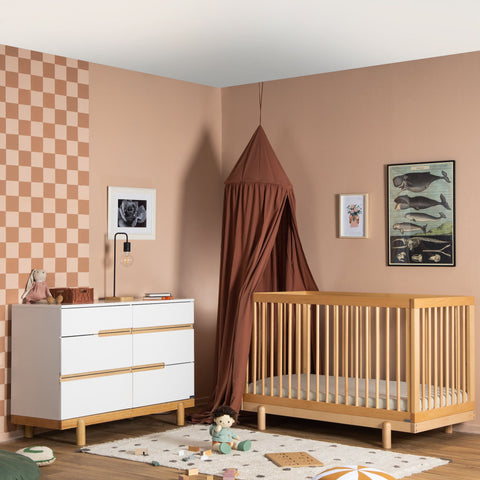 bliss crib by dadada in natural, made in italy