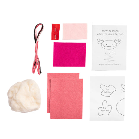 Sewing Kit - Xochitl the Zealous Axolotle
