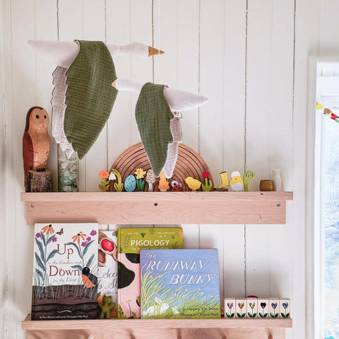 Cloth Bird Mobile - Green