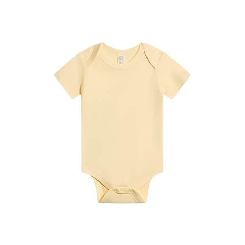 Classic Organic Short Sleeve Bodysuit - Butter