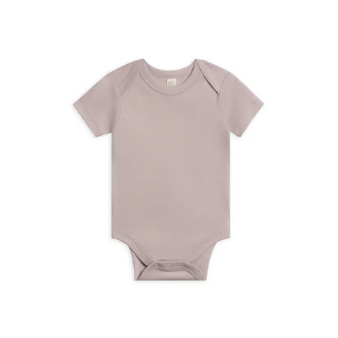 Classic Organic Short Sleeve Bodysuit - Lilla