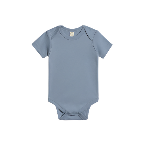 Classic Organic Short Sleeve Bodysuit - Rain