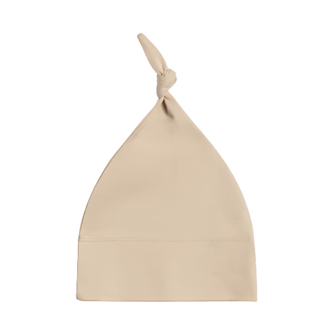 Classic Organic Baby Knotted Hat - Oat