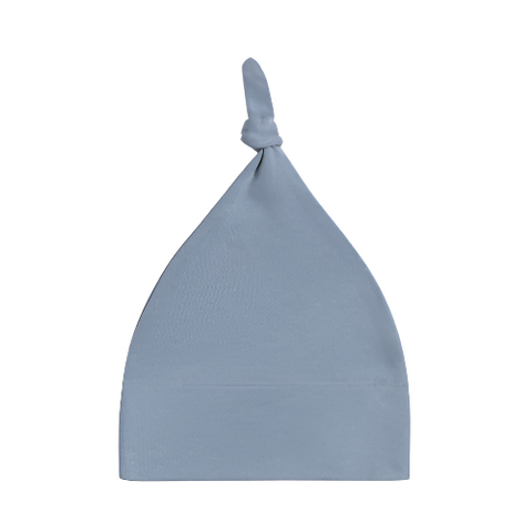 Classic Organic Baby Knotted Hat - Rain