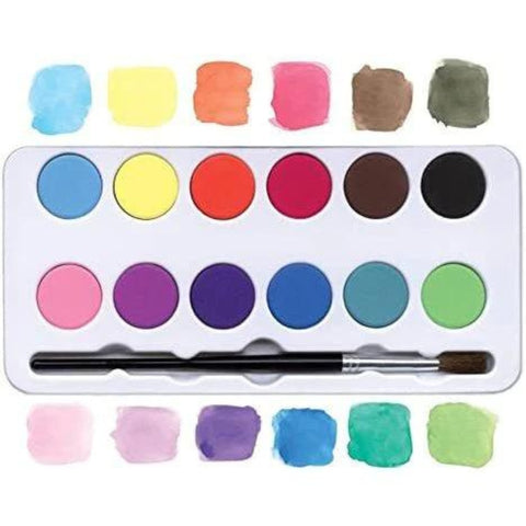 12 Watercolors & Brush - In The Sea
