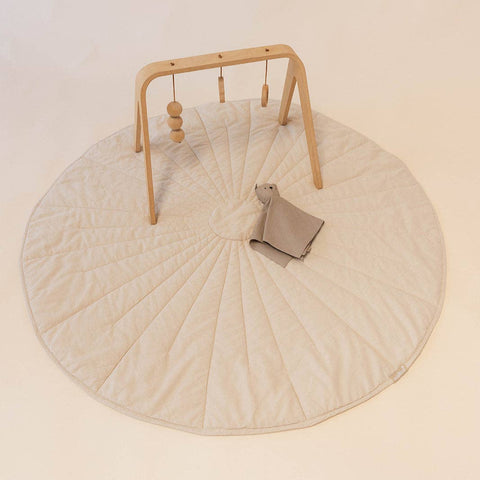 Linen Quilted Playmat - Sparrow + Desert Lark