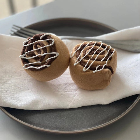 Felt Play Food - Cinnamon Rolls