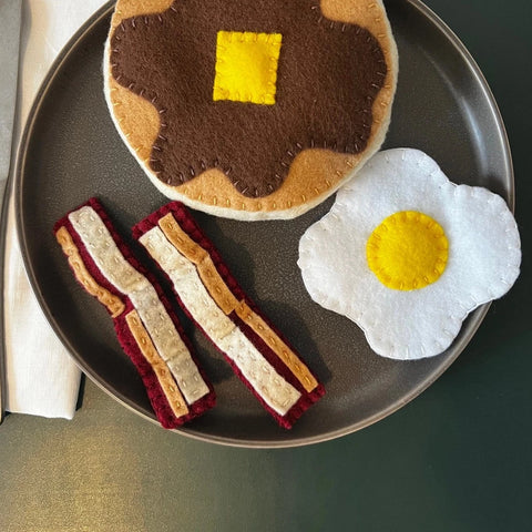 Felt Play Food - Fried Egg