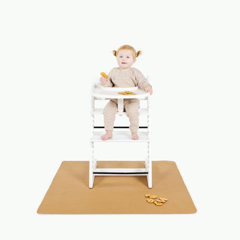 gathre high chair mat in camel