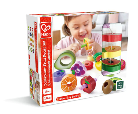 Caterpillar Fruit Feast Lacing Set