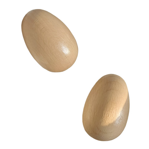 Wood Egg Shakers