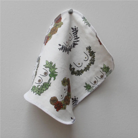 Organic Breast Wreath Washcloth Set