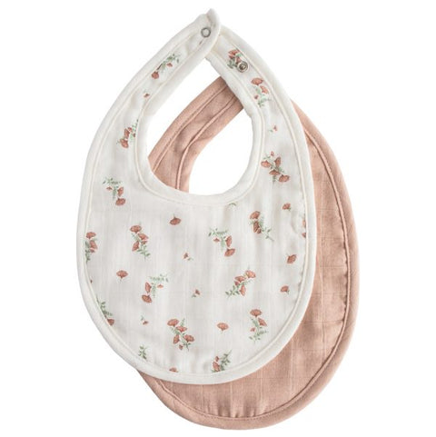 Organic Cotton Muslin Bib - 2 Pack