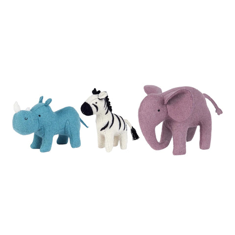 Holdie Wool Set - Safari Animals