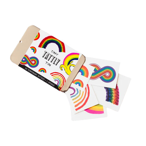 Tiny Temporary Tattoo Tin - Rainbow