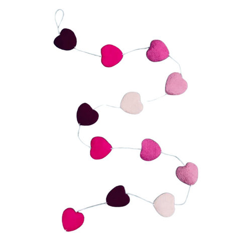 Felt Heart Garland