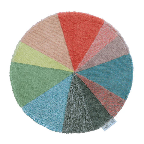 Wool Round Rug - Pie Chart