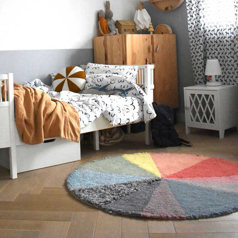 Wool Round Rug - Pie Chart