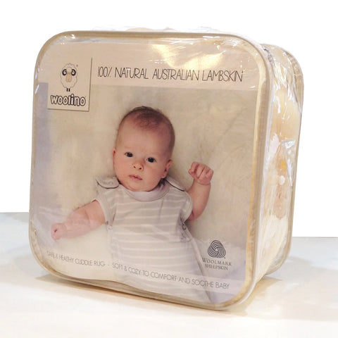 Sheepskin Rug for Baby - Flax
