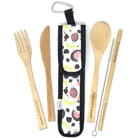 Bamboo Utensil Kit - Fruits
