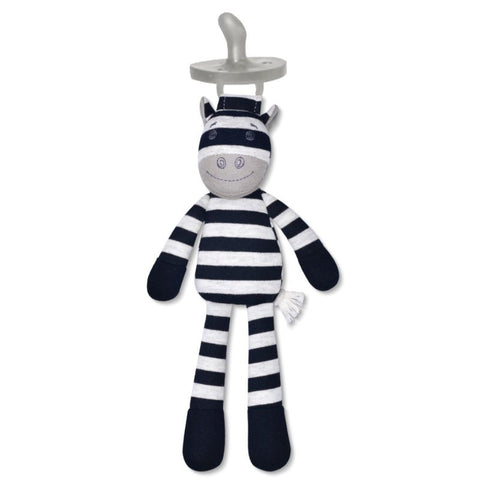 Organic Pacifier Buddies Ziggy Zebra